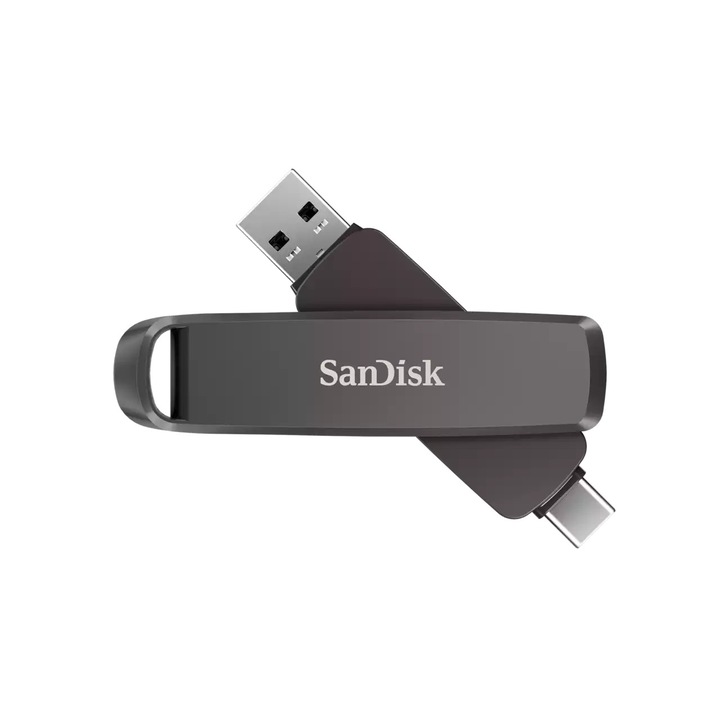 USB памет SanDisk Extreme PRO Dual Drive, 1TB, 1000/900MB/s, USB Type C+A, Метална