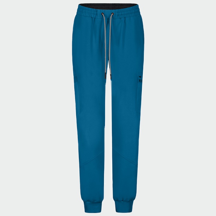 Pantaloni medicali de damă RICCI, culoare albastru Caraibe, mărime XL