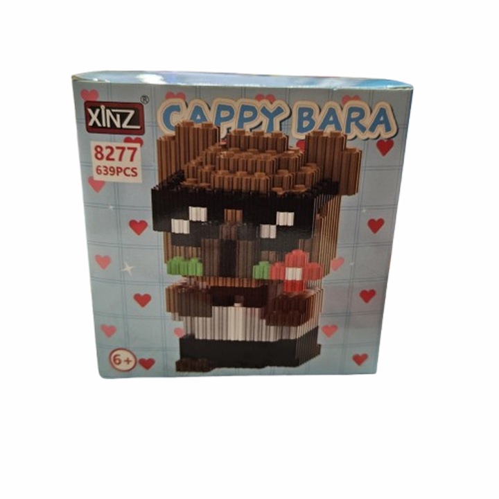 Constructor Capybara, Mini blocuri, Plastic, Multicolor, 639 piese