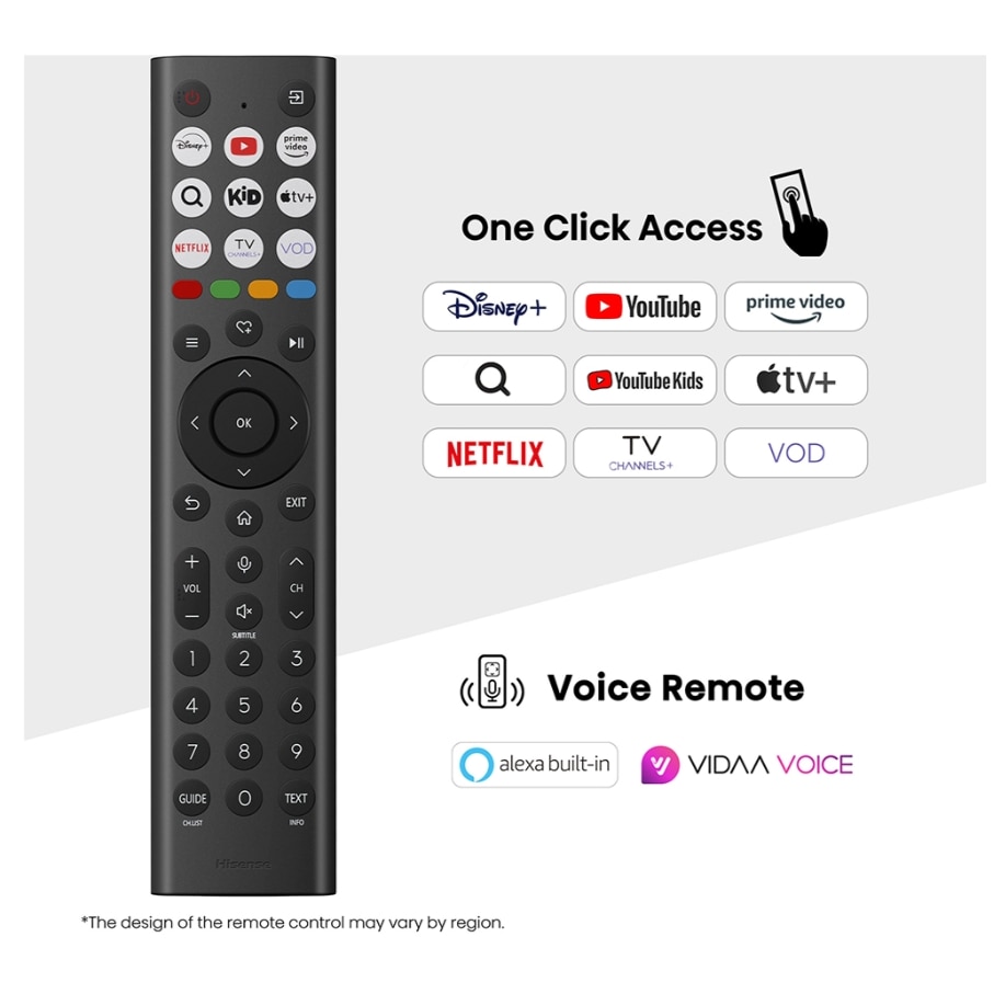 Televizor MiniLED ULED Hisense 165 cm 65" 65U7Q, Ultra HD 4K, Smart TV, WiFi, CI+