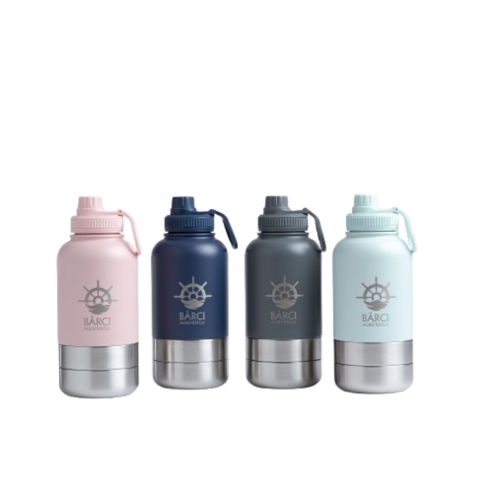 Set Sticla termoizolanta 3-in-1 pentru animale de companie, Otel inoxidabil