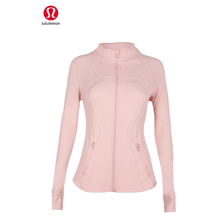 Jacheta yoga sport Lululemon Define, usoara, respirabila, nylon, roz, Roz