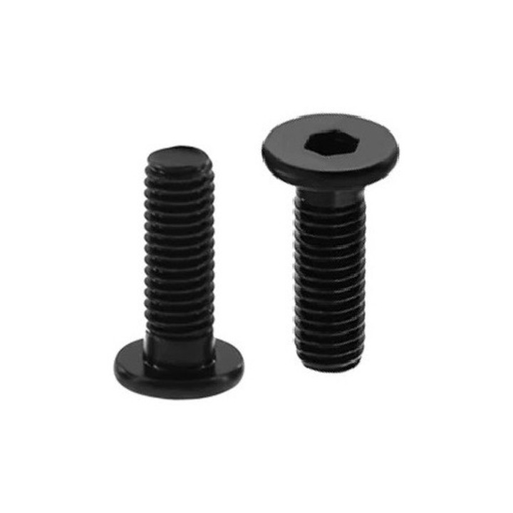 Set 10 suruburi M5x20 mm cu cap plat, Matik, negru, pentru sistem V-Slot si T-Slot