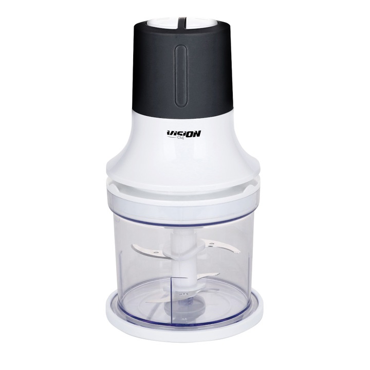 Tocator Vision Chef, 260W, 0.5L, 2 lame inox, negru/alb
