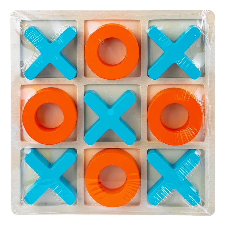 Интерактивна игра „Морски шах“, дървени X и 0, дърво / порцелан