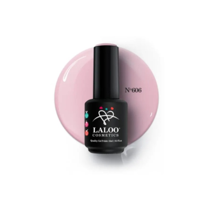 Полуперманентен лак за нокти Romantic Rose Laloo 15 мл