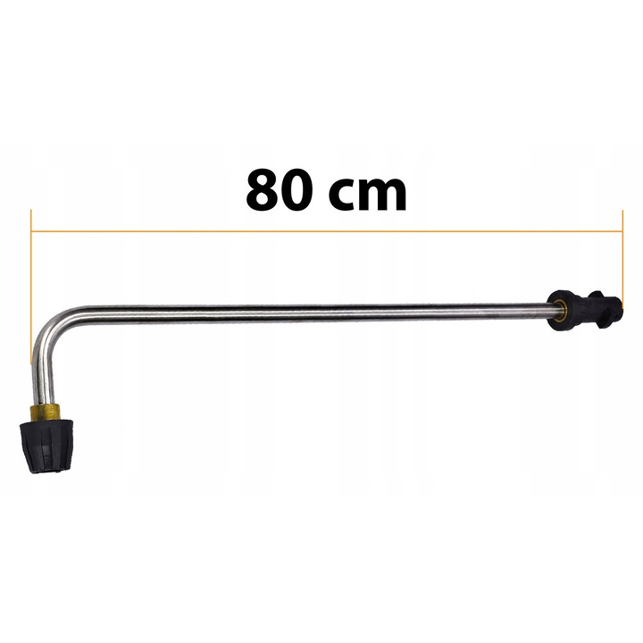Lance 90° 80 cm Rosfix, presiune max 160 bar, compatibila cu pistolet Karcher "K"
