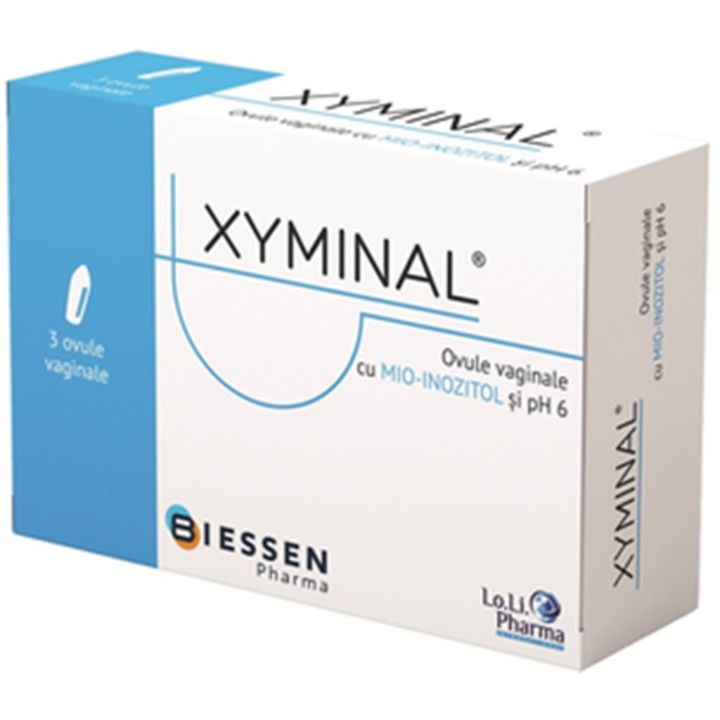 Ovule vaginale cu Mio-Inozitol si pH 6 Xyminal, 3 ovule vaginale x 1 g