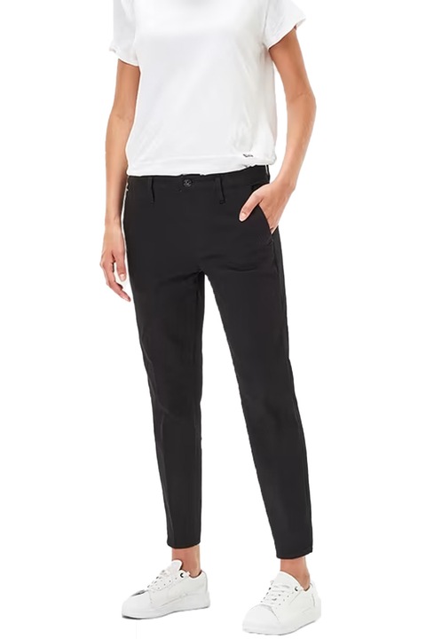 Blugi de dama G-Star RAW Bronson Mid Waist Skinny Chino 7032183 16113-45, Talie medie, Picior skinny, W27-L32, Negru