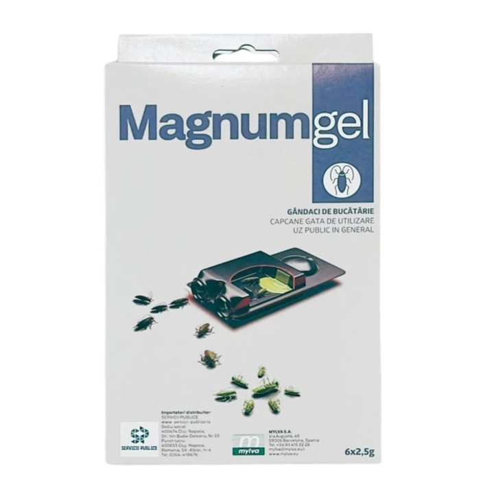 Gel Magnum impotriva gandacilor de bucatarie, 6 x 2.5 g