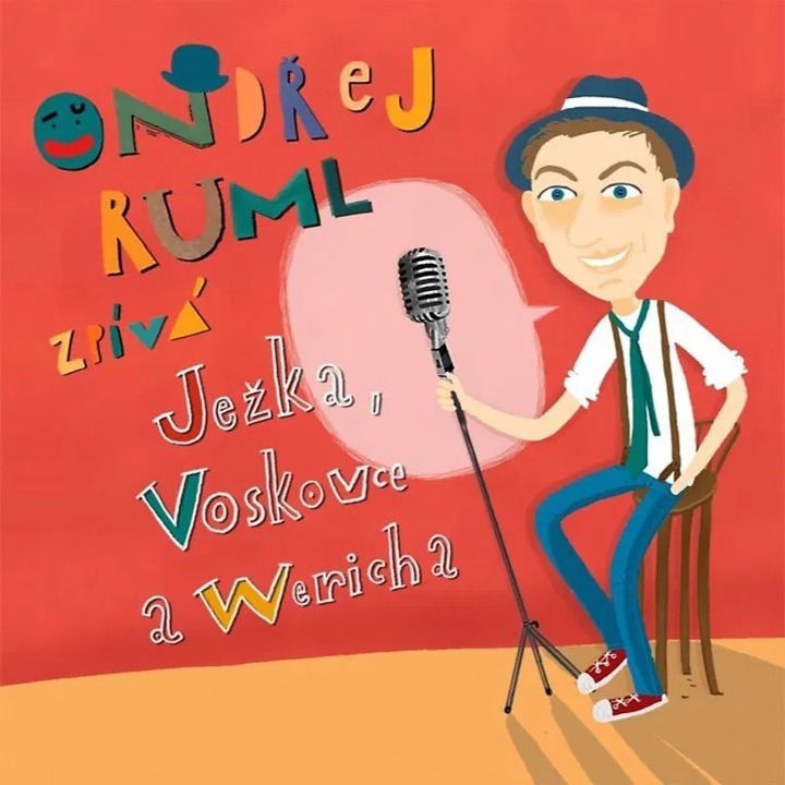 CD Ondrej Ruml - Ondrej Ruml Jezek, Voskovec és Werich dalait énekli, cseh zene, digipack