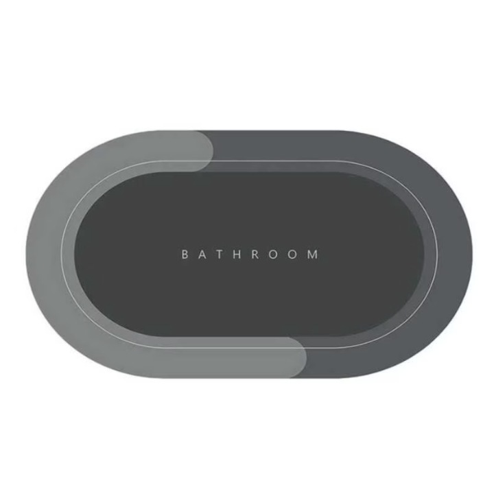 Абсорбираща неплъзгаща се постелка за баня 58 x 78 см, мек материал, дебелина 3,5 см