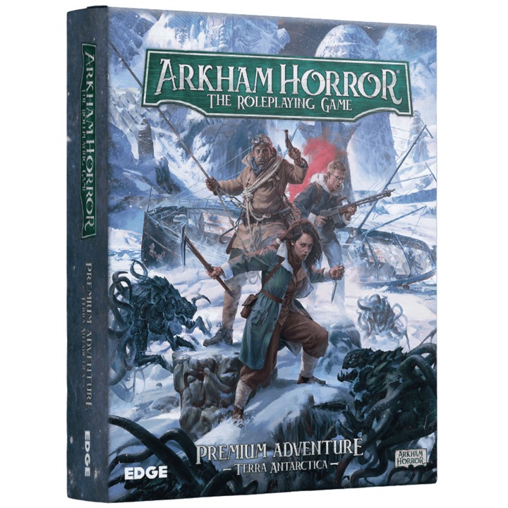 Arkham Horror RPG társasjáték - Terra Antarctica (teljes kampány prémium dobozban), angol nyelvű, kiegészítővel