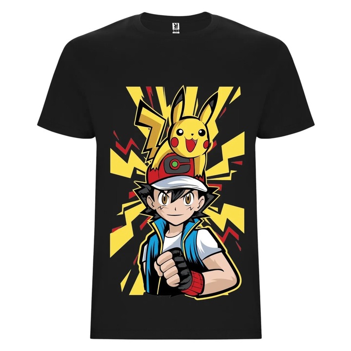 Gyerek póló, 100% pamut, Pokémon, Többszínű, 110 CM