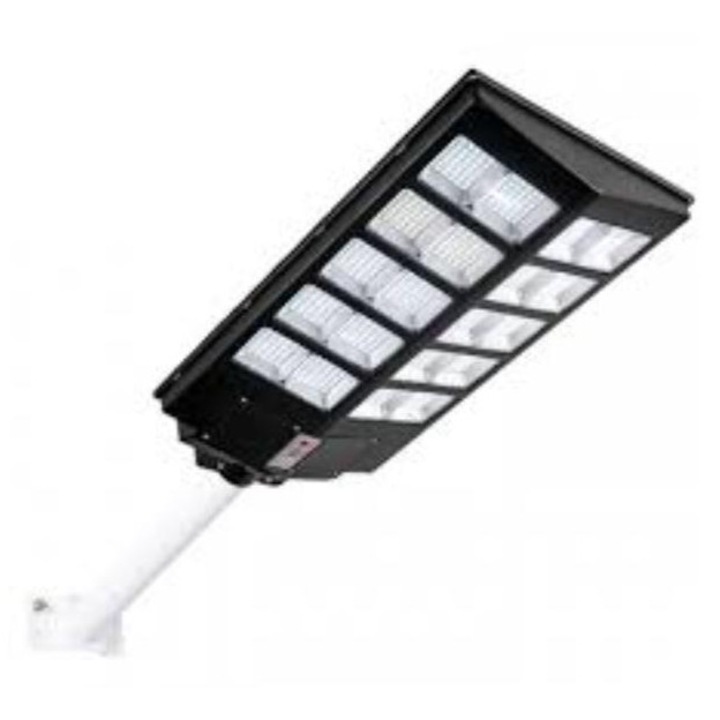 Lampa Solară JORTAN 2400W, Impermeabilă IP66, cu Telecomandă și Suport Metalic, 180.000-200.000 lumeni, 5x7m