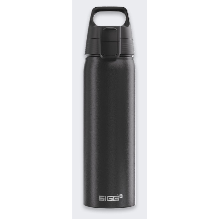 Bidon Sigg WMB One 1L, aluminiu, negru, 27,1x8,3x8,3cm
