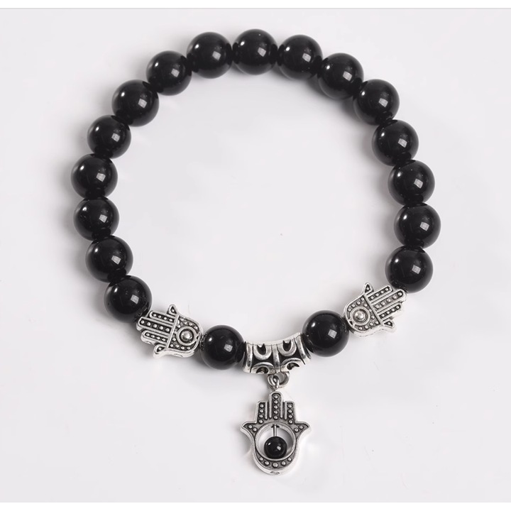 Bratara de moda cu pandantiv Ochiul lui Horus, stil vintage european, cu cristal