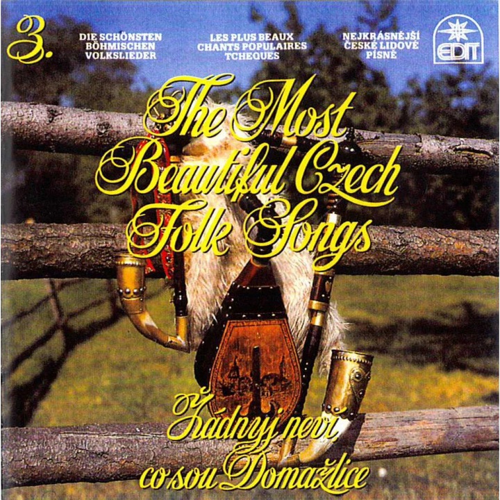 CD Nejkrasnejsi ceske lidove pisne 3, Multiland, чешка народна музика, 1 диск, пластмаса