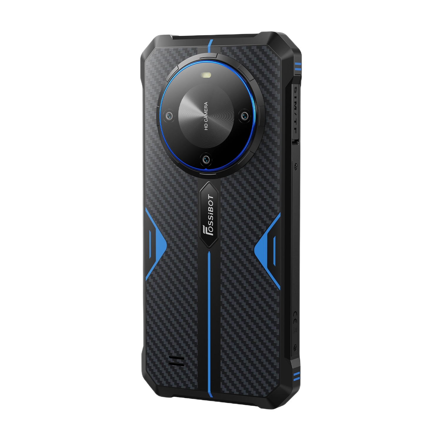 Telefon mobil FOSSIBOT F105, 5G, Dual SIM, Octa-Core, 6.7-inch, 12GB RAM (4GB + 8GB ext), 64GB, NFC, 10300mAh, Rezistent IP68/IP69K, Certificari UN38.3 / MSDS / Air Freight / Maritime Transport, Android 14, Blue