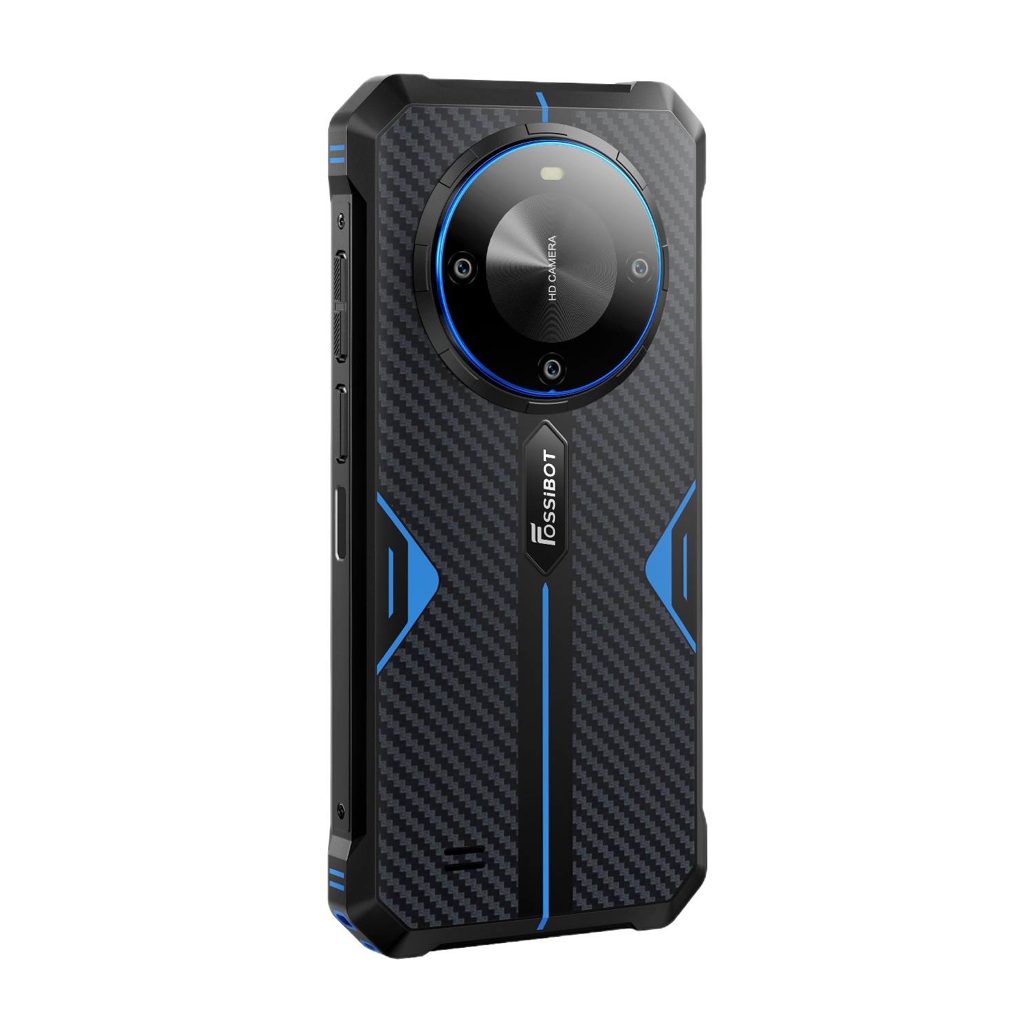 Telefon mobil FOSSIBOT F105, 5G, Dual SIM, Octa-Core, 6.7-inch, 12GB RAM (4GB + 8GB ext), 64GB, NFC, 10300mAh, Rezistent IP68/IP69K, Certificari UN38.3 / MSDS / Air Freight / Maritime Transport, Android 14, Blue
