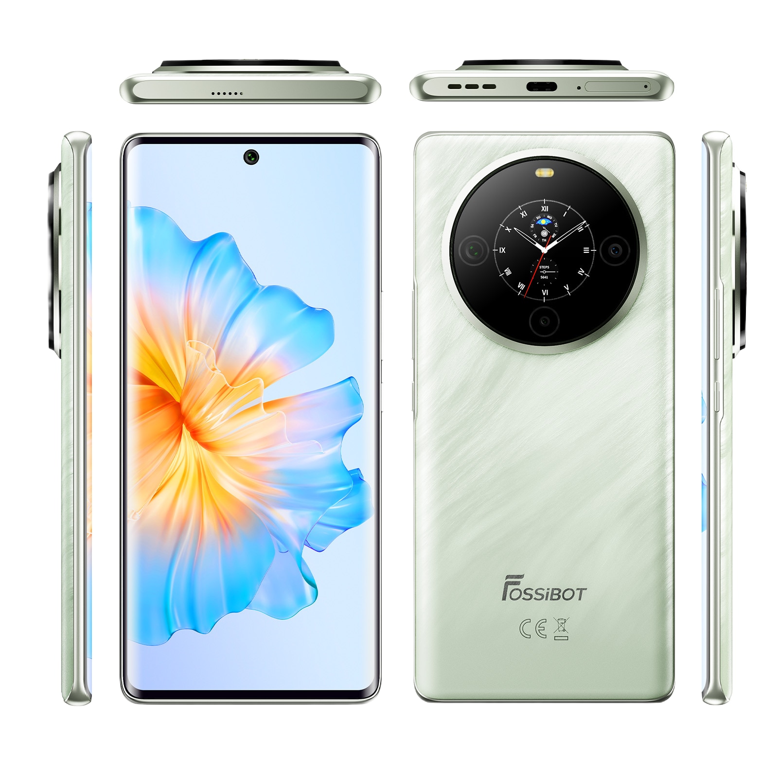 Telefon FOSSiBOT S3 Pro 4G 6.67 AMOLED Curved 5000mAh NFC Android 14 6GB RAM 128GB Green