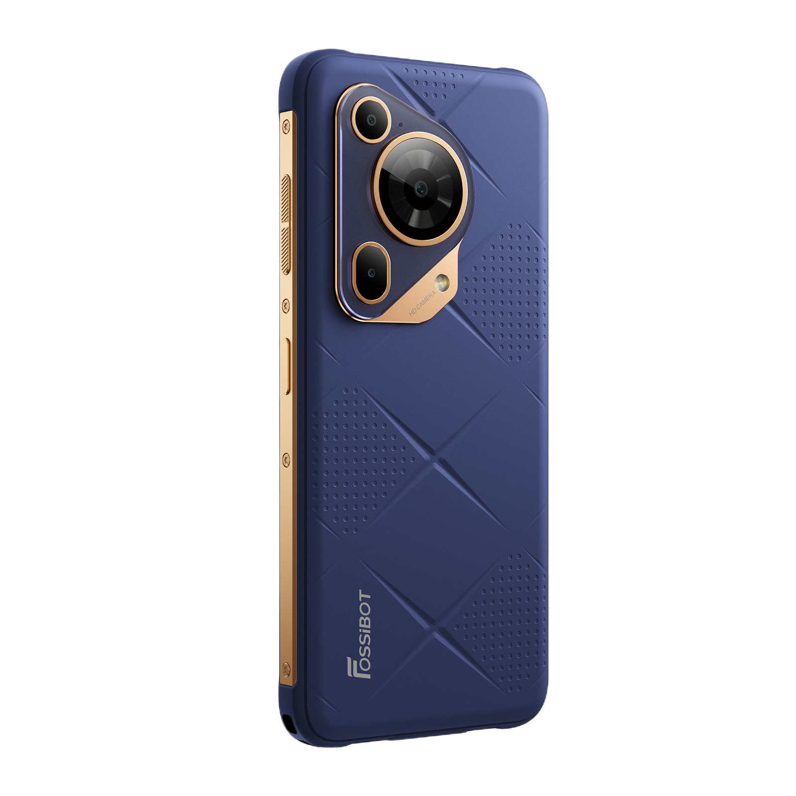 Telefon mobil FOSSIBOT F112 Pro, 5G, Dual SIM, Android 14, Slim Design, 6.88-inch 120Hz, 24GB RAM (8GB + 16GB ext), 256GB, NFC, Rezistent IP68/IP69K, Blue