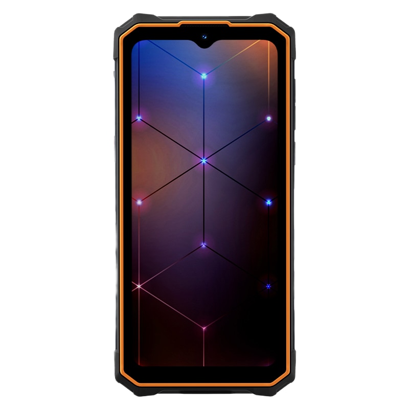 Telefon mobil HOTWAV Cyber 13, Dual SIM, 4G, Octa-Core, 6.6-inch, 16GB RAM (8GB + 8GB ext), 128GB, Camera 64MP + 16MP, 10800mAh, NFC, Lanterna Puternica 150 Lumens, Android 14, IP68/IP69K, Orange