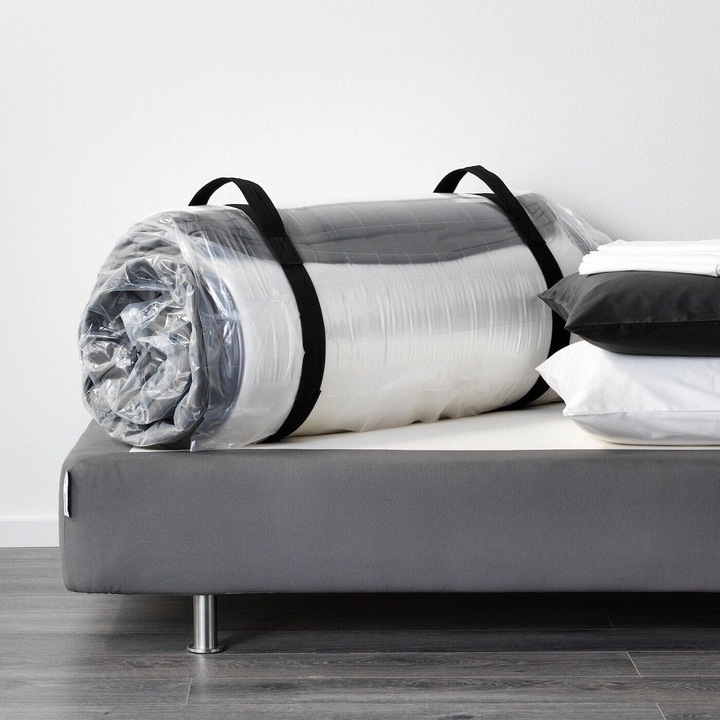 Husa Vacuum pentru Saltea 135x240 cm, Compresie 80%, Miss Tidy, Etansa, Cu Curele, Economisire Spatiu