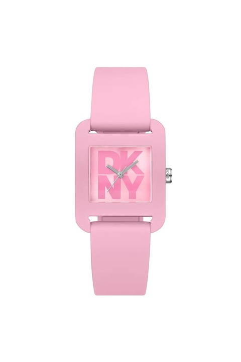 Ceas de mana pentru femei, DKNY, model DK1L002P0045, roz, 26x30mm, rezistent la apa 3 ATM