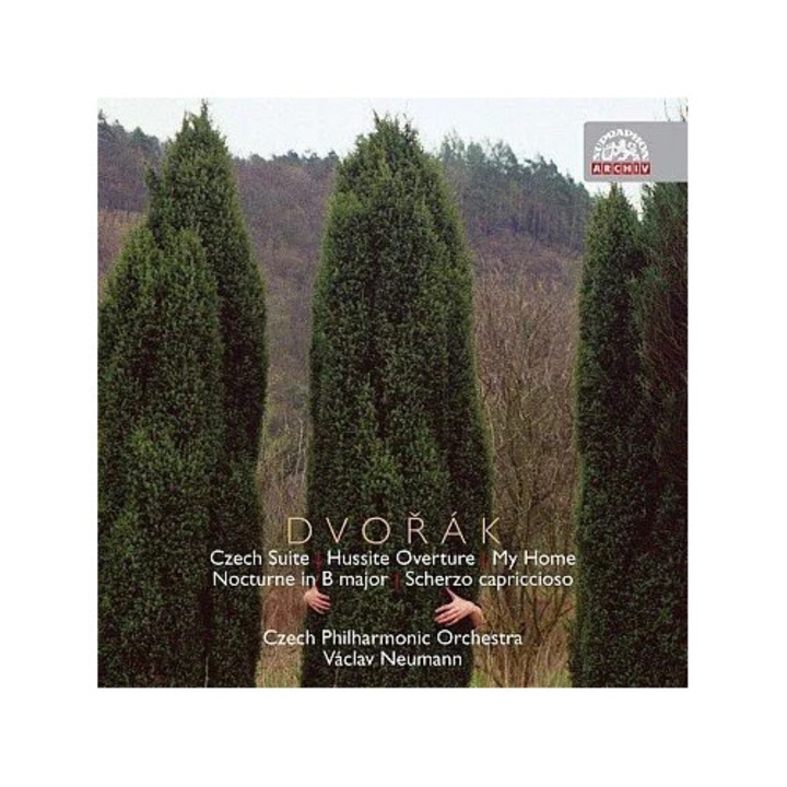CD Антонин Дворжак: Чешка сюита, Хуситска, Моят дом, Ноктюрно в си мажор, Капричозно скерцо, класическа музика, 1 CD, пластмасова опаковка