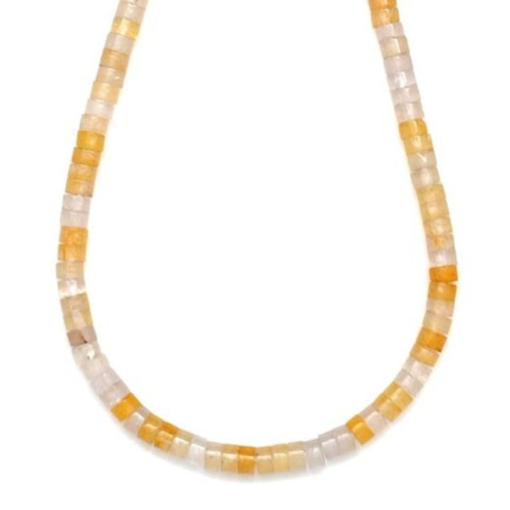 Margele minerale din cuart, galben, colorate, disc, 4–5×2–3 mm, pentru confectionarea bijuteriilor