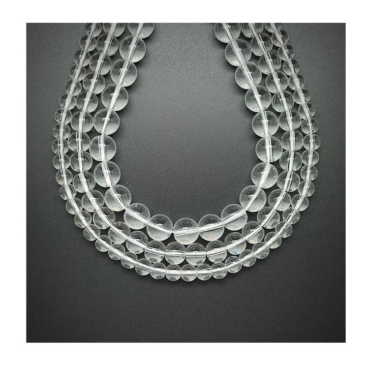 Margele minerale din sticla, R.M. ékszer, 12 mm, 1 sir de margele pentru confectionarea bijuteriilor