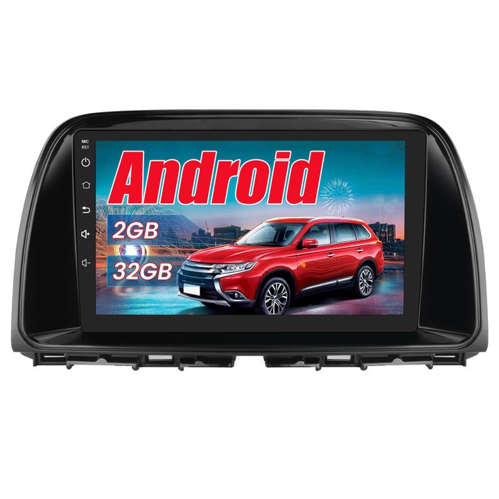 Sistem Multimedia, AWESAFE, radio cu navigatie pentru Mazda CX-5 2013-2016, Sistemul Android, 2GB+32GB, Wifi, ecran tactil de 9 inci, Carplay, Android Auto, DSP, Radio FM, Controlul volanului, Bluetooth