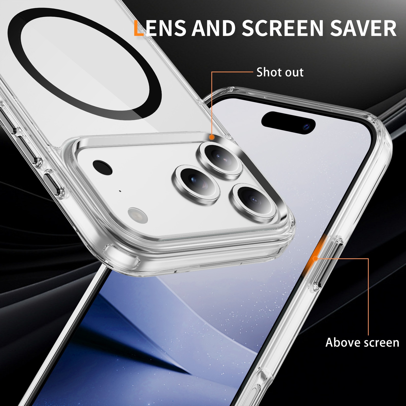 Husa protectie telefon, Bluvista®, Compatibila Apple iPhone 17 Pro Max, Antisoc, Protectie Superioara, Bumper interior, Magsafe, Negru