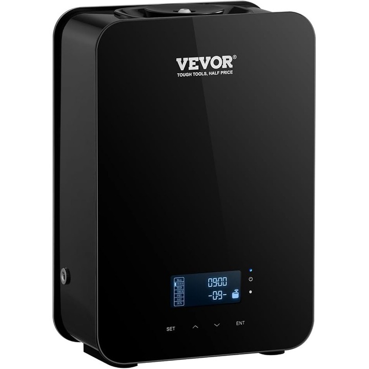 Difuzor de parfum VEVOR HVAC, aparat inteligent de aromatizare pentru casa, 180 ml cu tehnologie de aer rece, difuzor fara apa pentru uleiuri esentiale, acopera pana la 185 m², ideal pentru living, birou, spa sau hotel