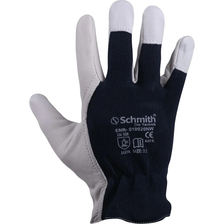 Schmith kecskebőr munkakesztyű, sötétkék, 11-es XXL méret (12 pár)