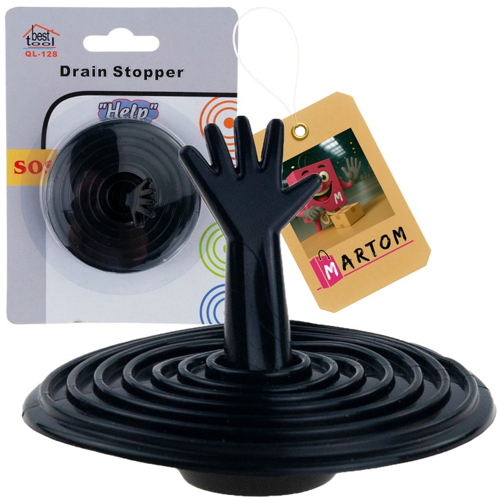 Универсална силиконова запушалка за мивка за баня