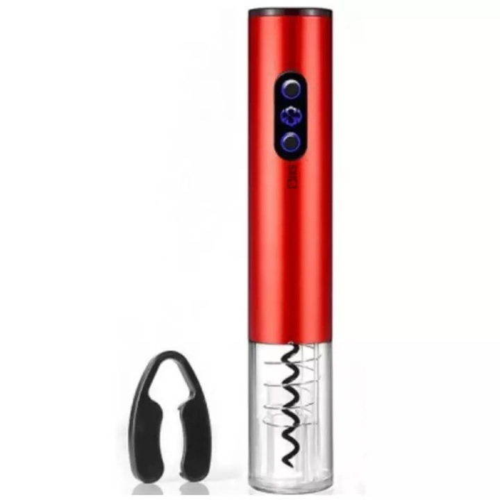 Tirbuson Electric SIKS, Cu Accesoriu Pentru Taiat Folia, Alimentare Baterii, Usor De Folosit, Rosu