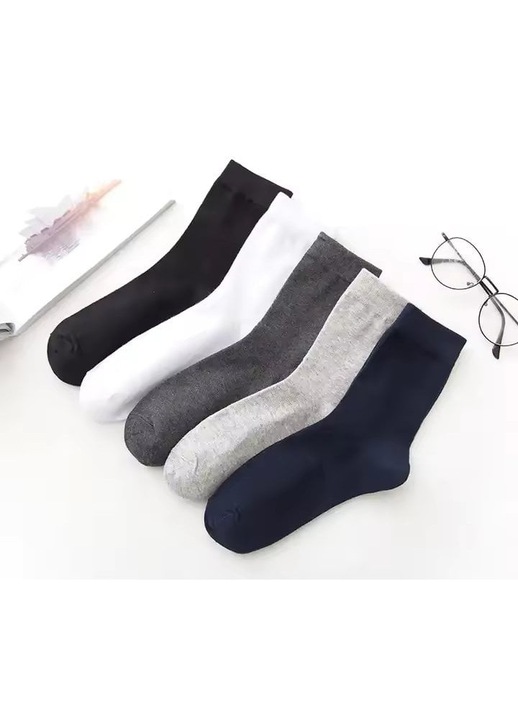 Set 5 perechi de sosete pentru barbati, SS209, Multicolor, marime universala (39-43)