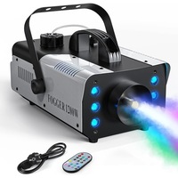 Masina de fum 1200W, lynker, Aparat Profesional de dispersie fum, cu buton de declansare a jetului de fum, Utilizare atat exterior cat si interior, Materiale rezistente la intemperii, pentru scena de nunta de Craciun, Creator de atmosfera festiva