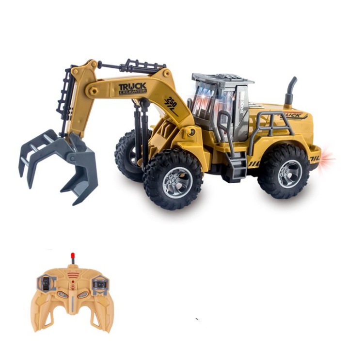 Excavator cu telecomanda 1:30, D3, Galben