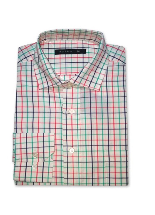 Rock&Rock férfi ing, M/L méret, egyenes szabású, 100% pamut (kb. 58 cm mellbőség)