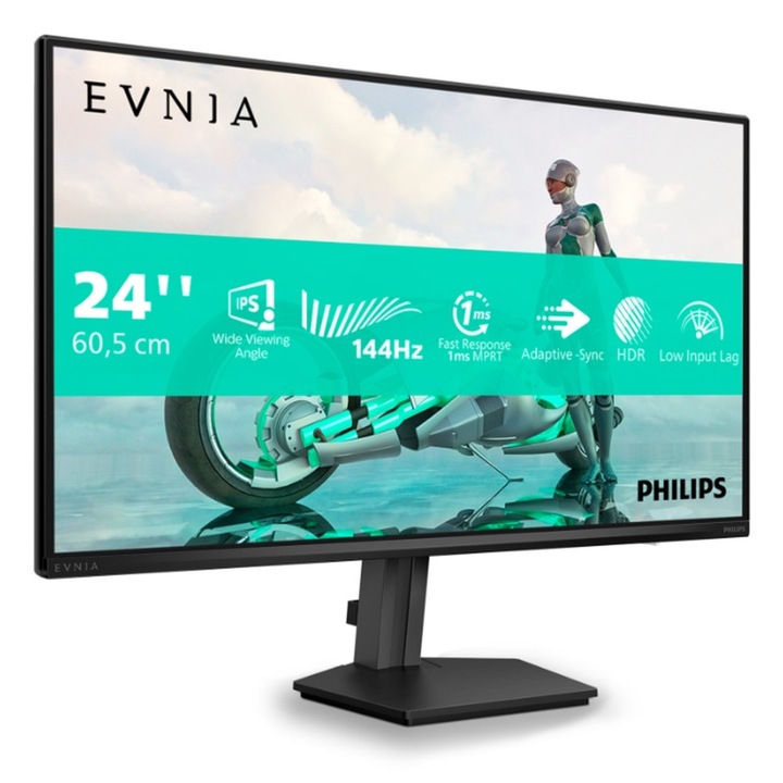 Philips 24M2N3200NF monitor, 23, 8 hüvelykes, 16:9 IPS, 144Hz, 1920x1080, HDMI x 1x 2.0, DP x 1x 1.4, 24M2N3200NF