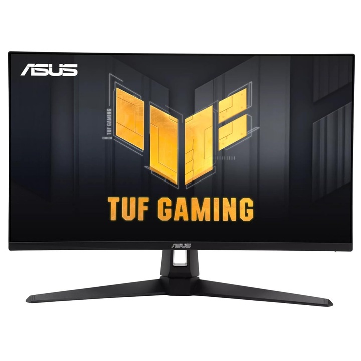ASUS TUF Gaming 27" VG27AQ5A gamer monitor, IPS LED, QHD 2560 x 1440, HDMI, DisplayPort, hangszórók, 210 Hz, 0,3 ms, fekete