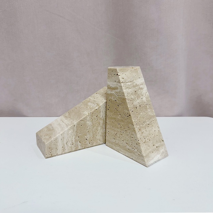 Suport de carti, design Arc de Triomphe, bej, 10x5x15cm