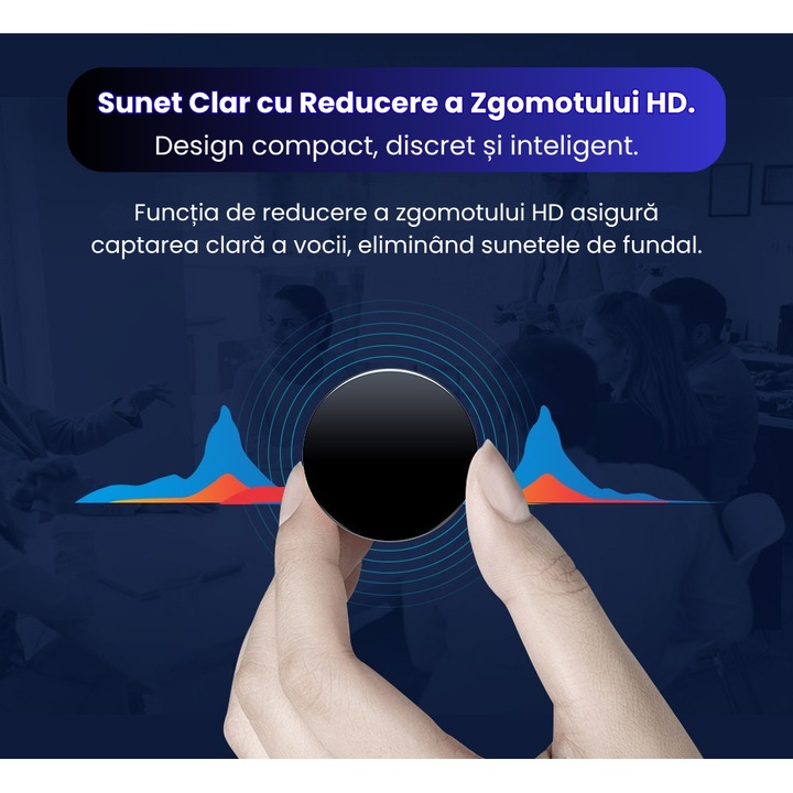 CLC SmartGear 8GB професионален шпионски рекордер - дизайн с интелигентна значка/брошка, 96 часа запис, гласово активиране, перфектна яснота, акумулаторна батерия - идеален за студенти, ученици, интервюта, срещи, разследвания - черен