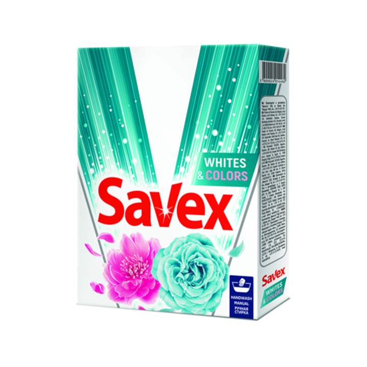 SAVEX Detergent Manual Tesaturi Albe si Colorate 400 g