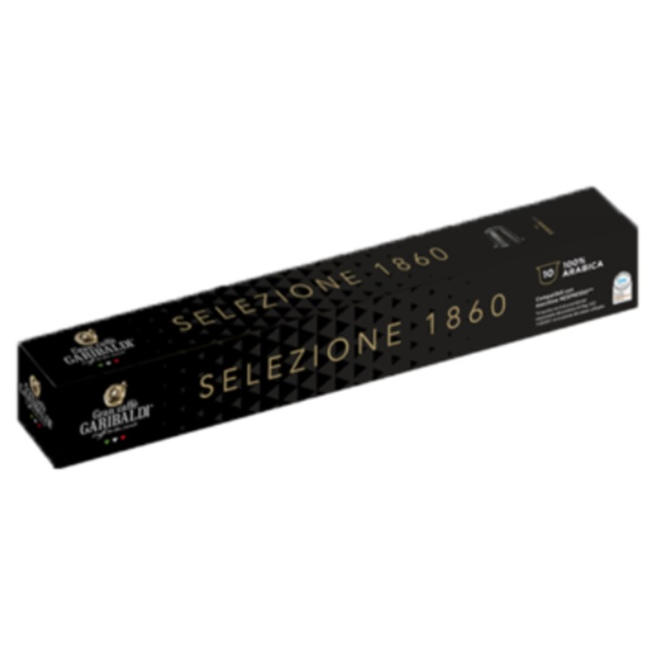 Capsule cafea Garibaldi Gusto Selezione 1860, compatibile Nespresso, 10 capsule, 55g