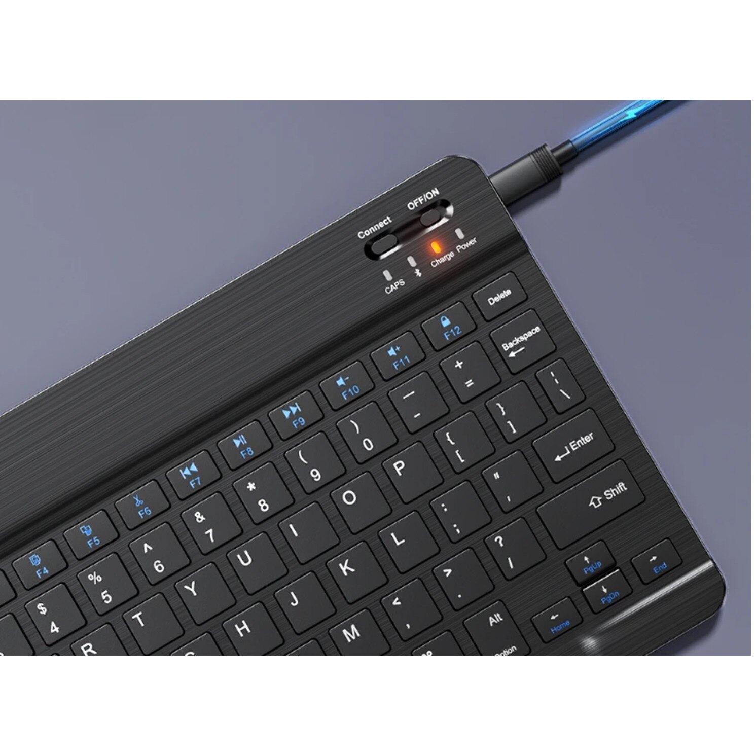 Tastatură Bluetooth wireless, universală, compactă, 24.7x15cm