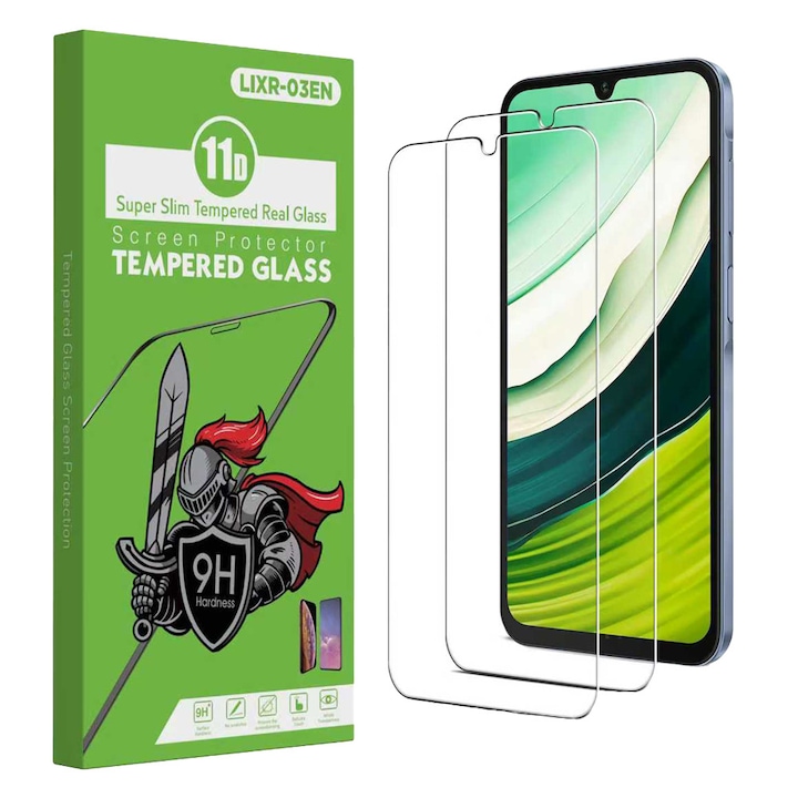 Set 2 Folie de Protectie pentru Samsung Galaxy A17, din Sticla Securizata 9H+, Claritate Super HD, Tratament Electronic Oleofobic si Anti Amprente